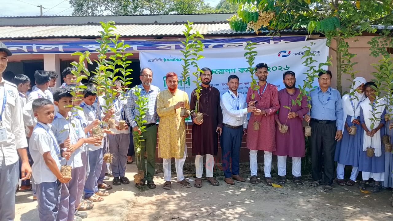 বড়লেখায় এনসিসি ব্যাংকের উদ্যোগে স্টুডেন্ট ব্যাংকিং ও বৃক্ষরোপণ কর্মসূচি