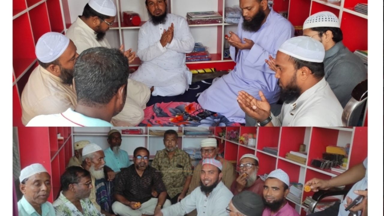 ধুনটে মাসুম টেলিকম এন্ড ইসলামিক কর্ণারে দোয়া মাহফিল