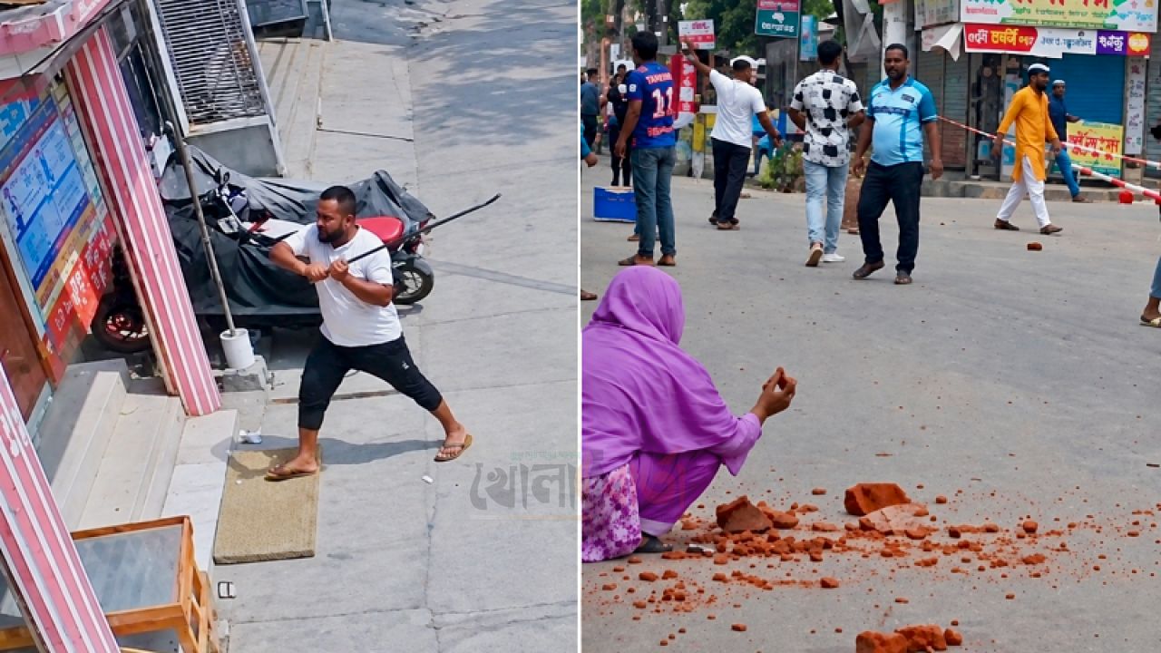 সিরাজগঞ্জে দফায় দফায় সংঘর্ষ, বাচ্চুর বাসভবনে হামলার অভিযোগ