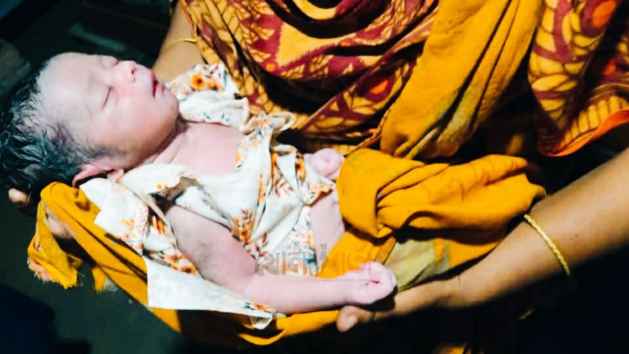 ধুনটে রাতের আঁধারে বাঁশঝাড়ে ফেলে যাওয়া নবজাতক উদ্ধার