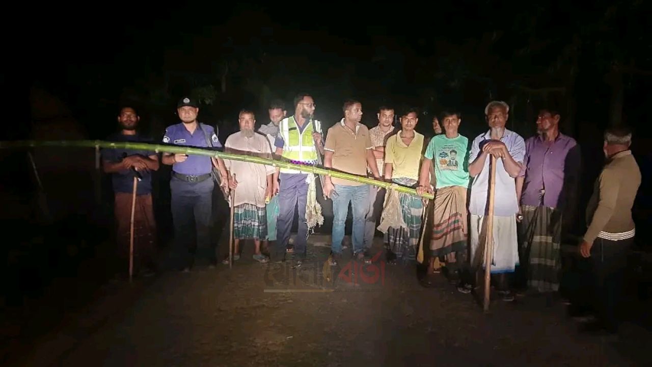 রায়গঞ্জে চুরি প্রতিরোধে বাশ-কল চেকপোস্ট, পুলিশের সঙ্গে স্বেচ্ছাসেবীদের সমন্বিত পাহারা
